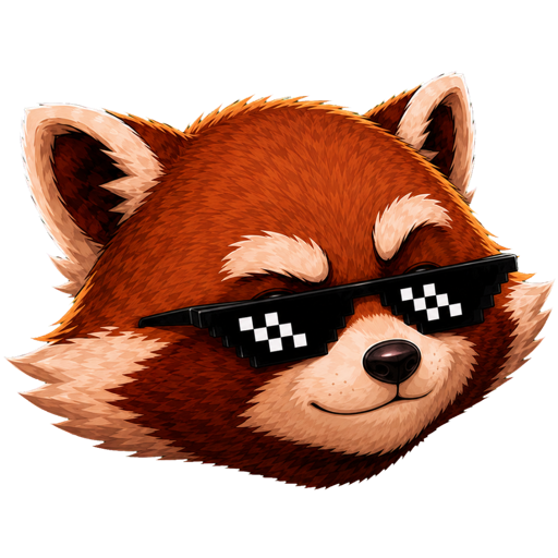 Intellij SFCC red panda icon on a dark background